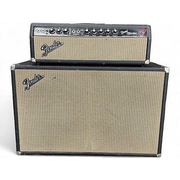 Vintage Fender Bandmaster guitar amplifier and speaker cabinet